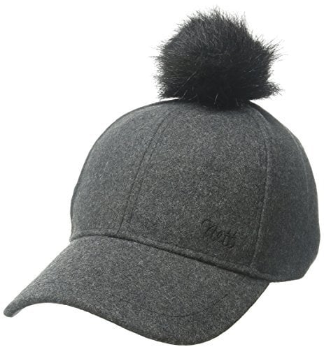 Neff Women's Alex Heathered Wool Cap with Faux Fur Pom ($30)