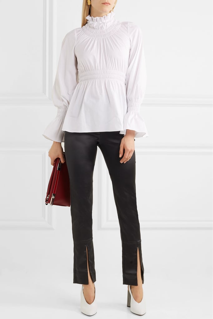 Beaufille Lenae satin slim-leg pants