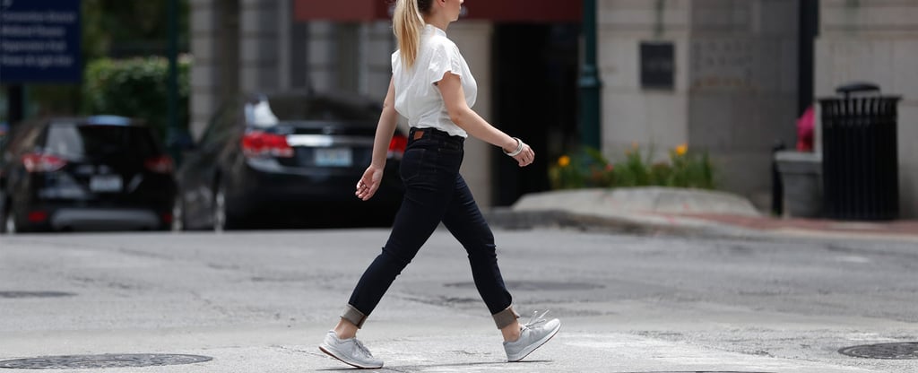 gray sneakers outfit