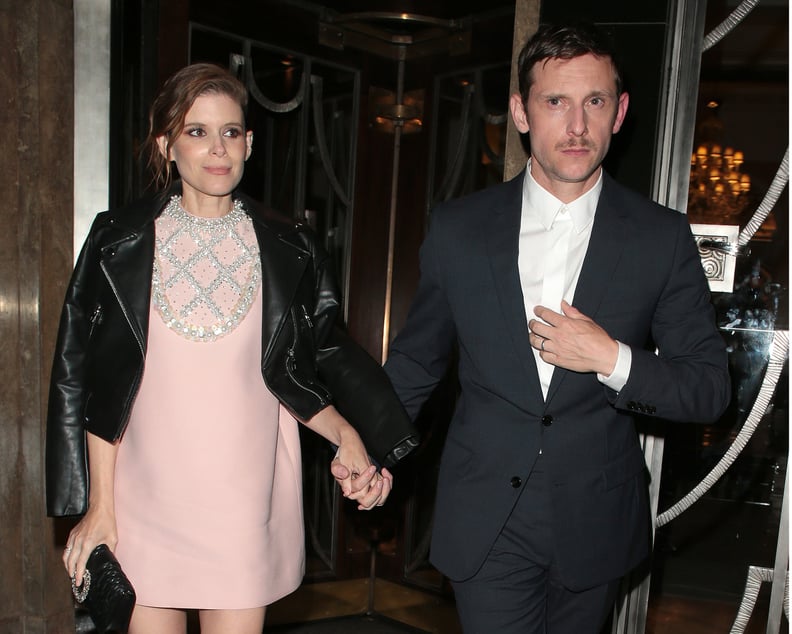LONDON, ENGLAND - JUNE 28:  Kate Mara and Jamie Bell seen attending the BFI Chair's Dinner awarding BFI Fellowships to James Bond producers Barbara Broccoli and Michael G. Wilson at Claridge's on June 28, 2022 in London, England. (Photo by Ricky Vigil M/G