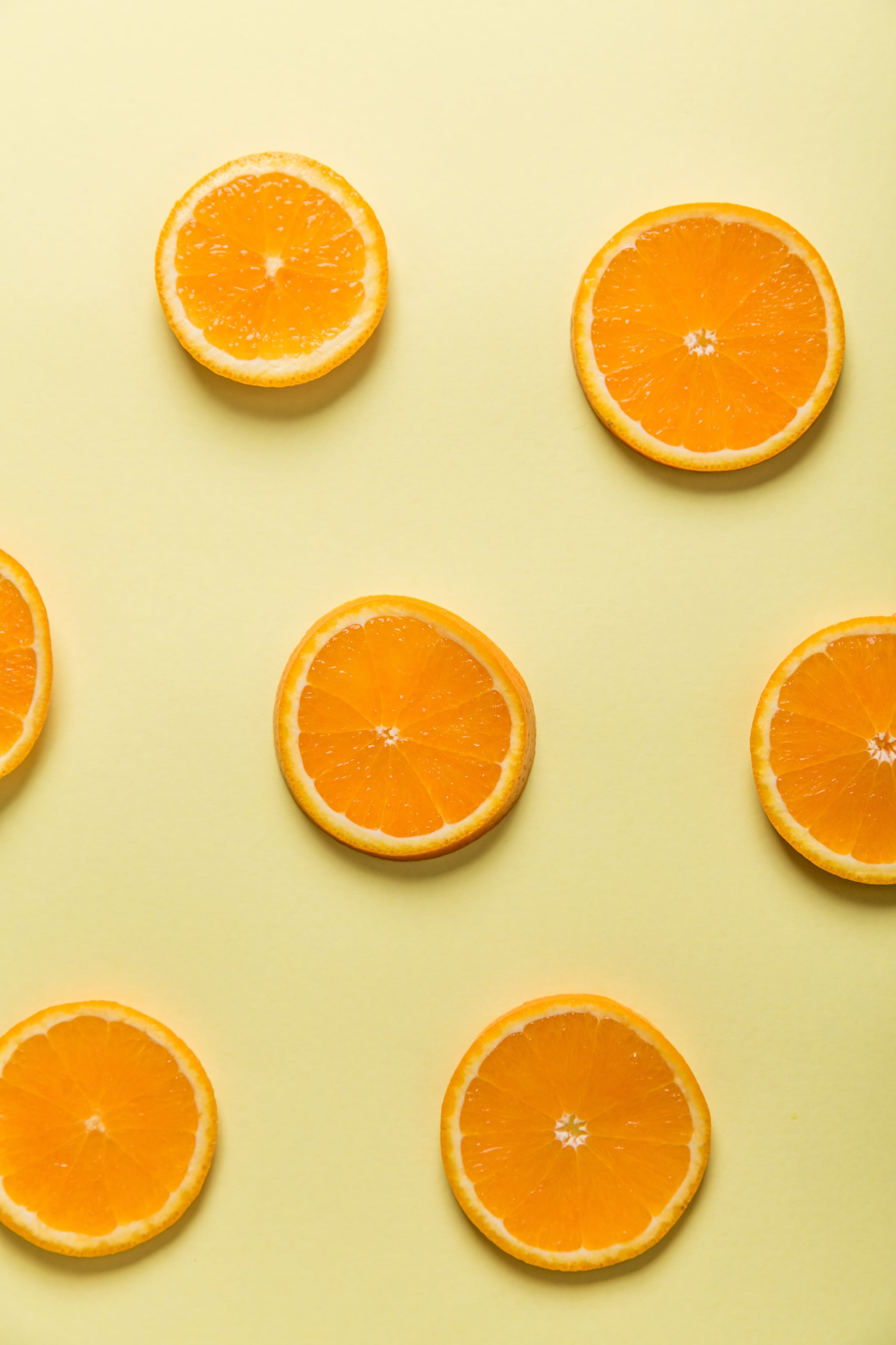 Amber Orange Solid Color Background Wallpaper for Mobile Phone