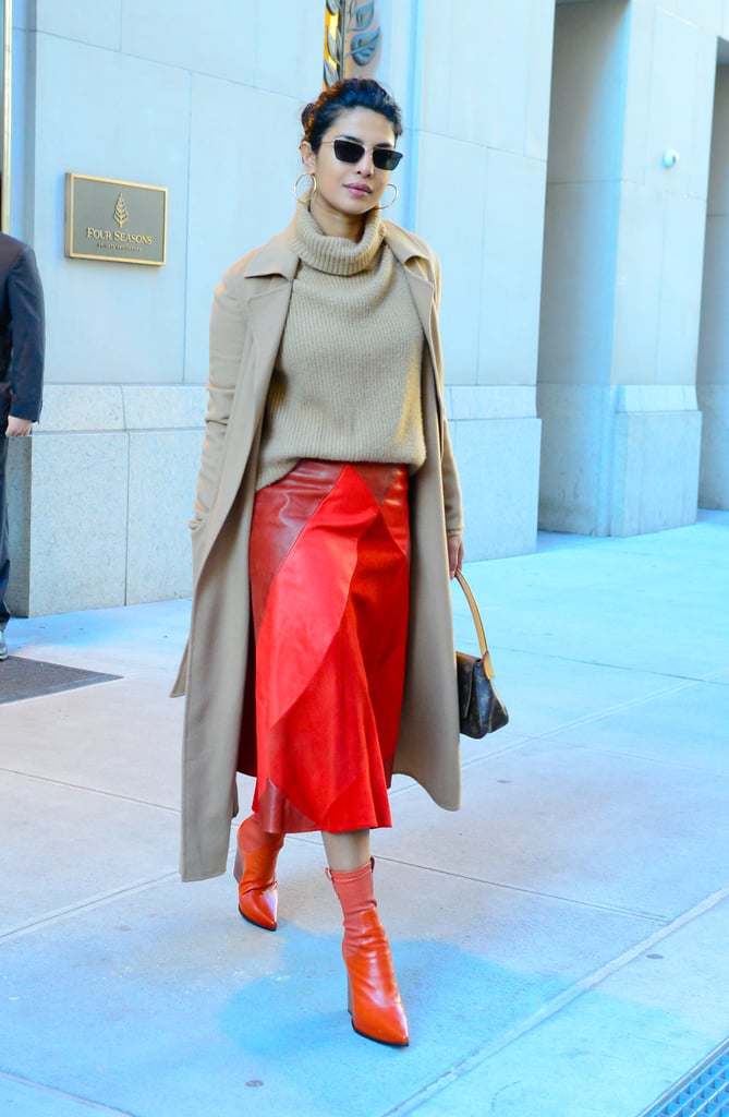 Priyanka Chopra's Red Boots October 2018