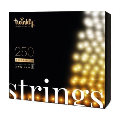 Twinkly White and Amber Outdoor Christmas String Lights