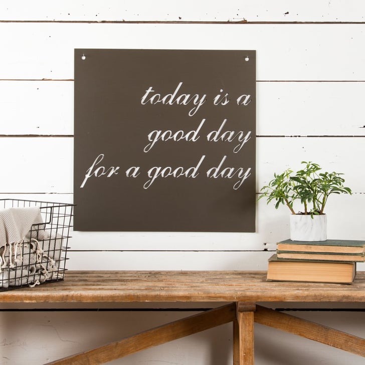 "Today Is a Good Day" Sign (84) Farmhouse Porch Decor POPSUGAR