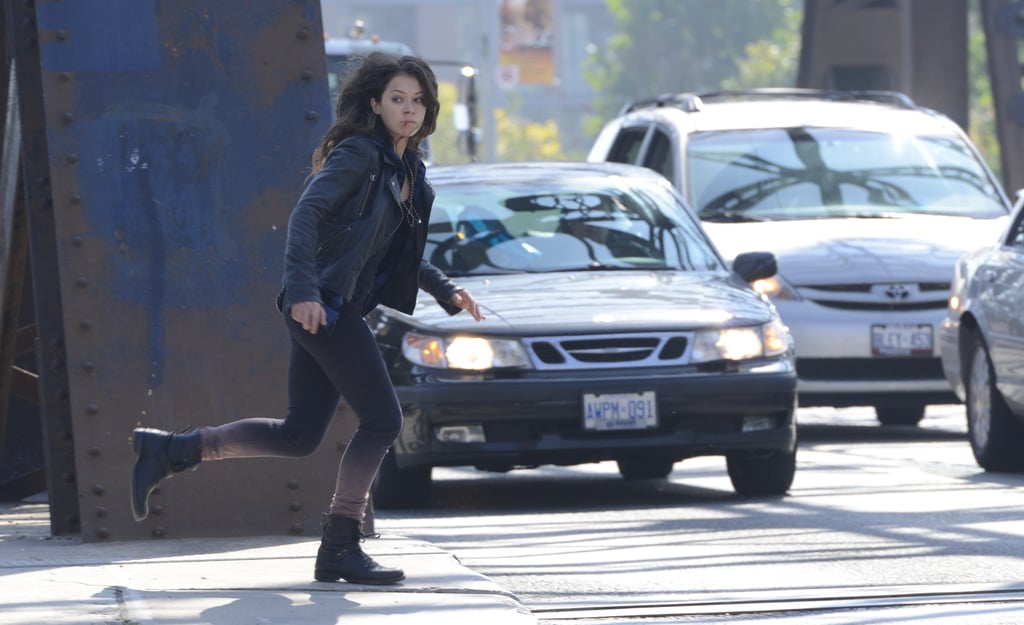 Tatiana Maslany as Sarah. 
Source: BBC