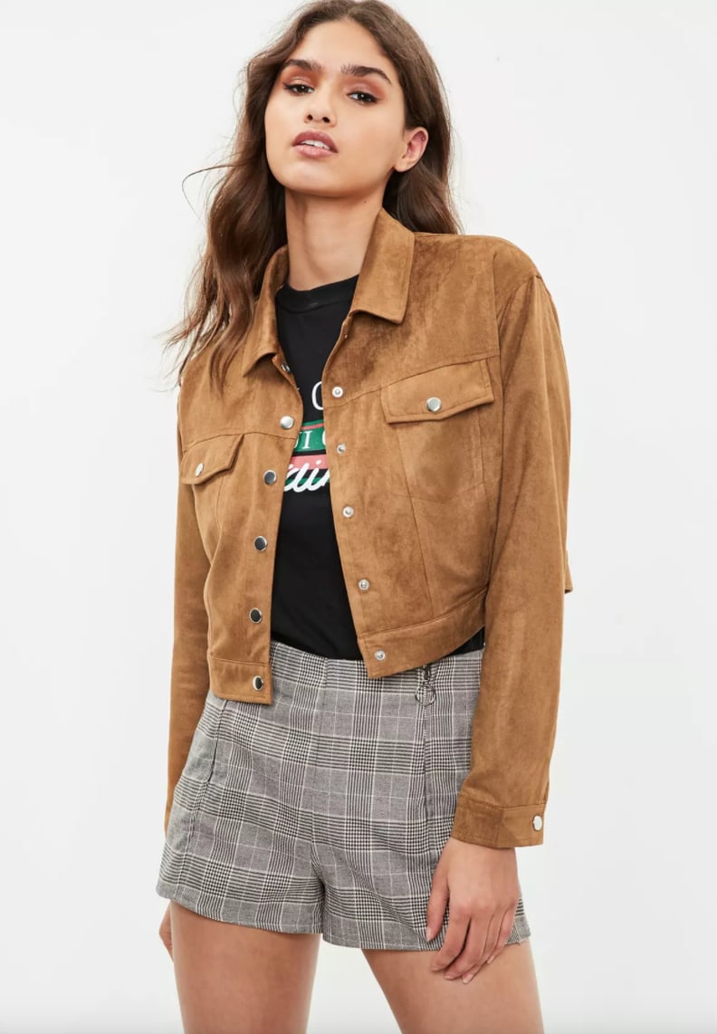 Missguided Brown Faux Suede Ultimate Trucker Jacket