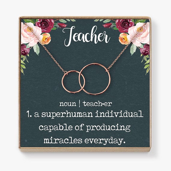 teacher appreciation necklace