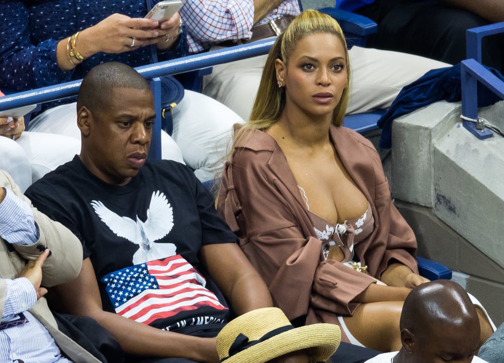 Beyonce and Jay Z Watching Serena Williams at the US Open POPSUGAR