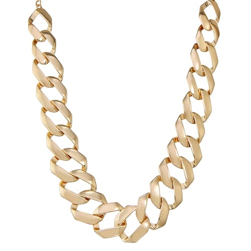 Dana Buchman Gold Tone Large Link Frontal Necklace The Coolest