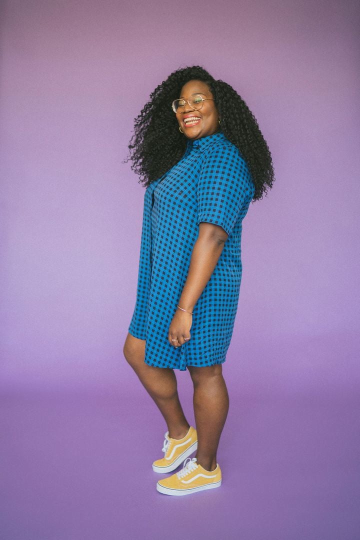 The Lovington Dress in Gingham by Aidy Bryant and Remy Pearce