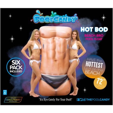 PoolCandy Hot Bod Beach Bro Pool Raft ($19)