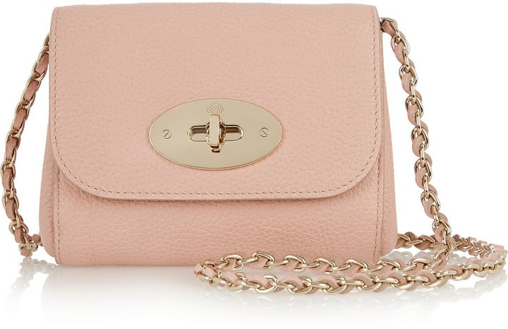 Mulberry Lily Mini Textured-Leather Shoulder Bag ($560)