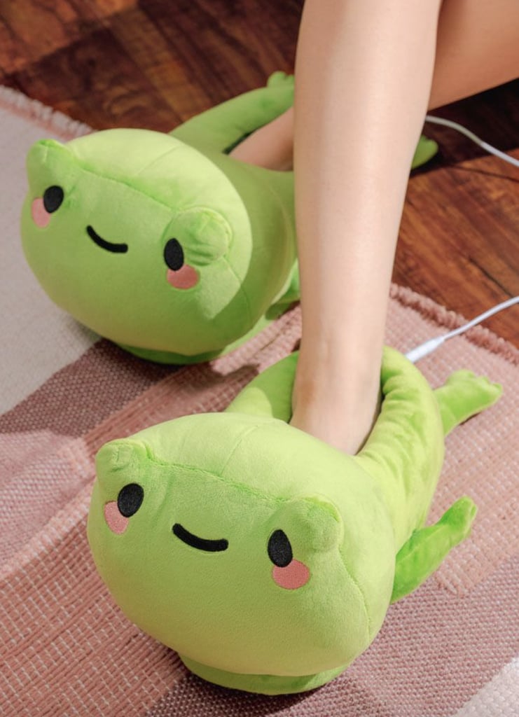 A Cosy Gift For 10-Year-Olds: Smoko Frankie Frog USB Heated Slippers