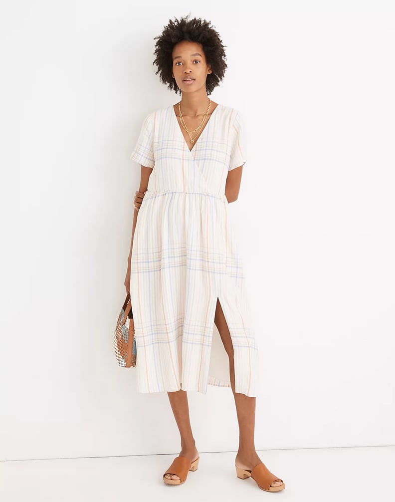 For a Sustainable Look: Linen-Blend Clara Midi Dress