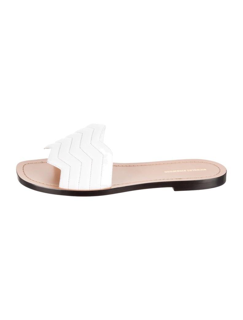 Nicholas Kirkwood Leather Slide Sandals