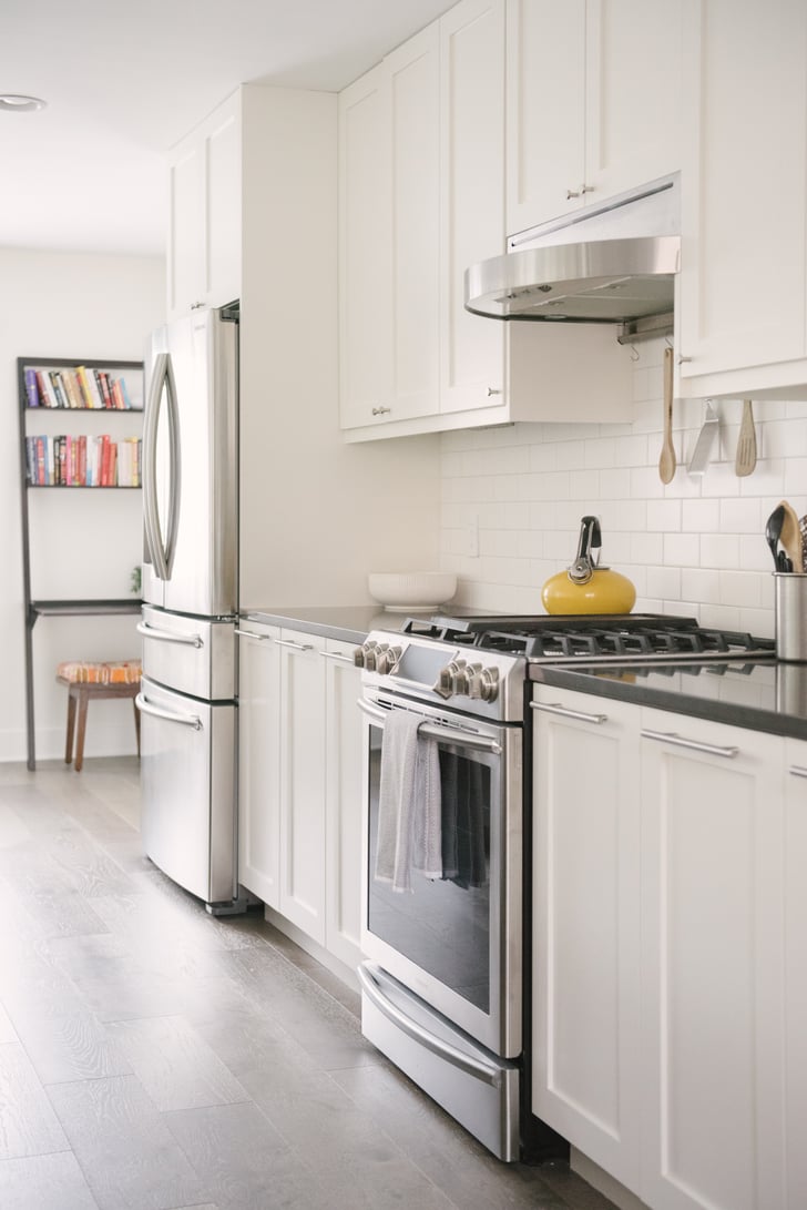 They opted to put the microwave in the next to the fridge