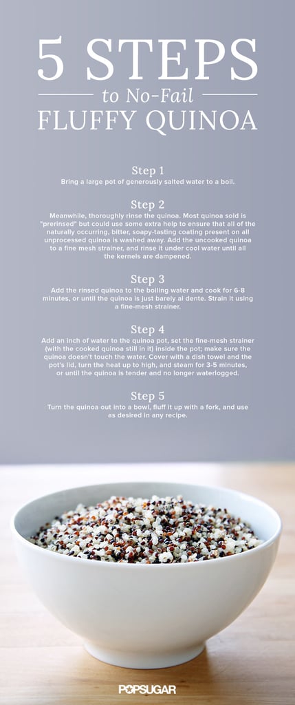 How to cook perfectly fluffy quinoa.