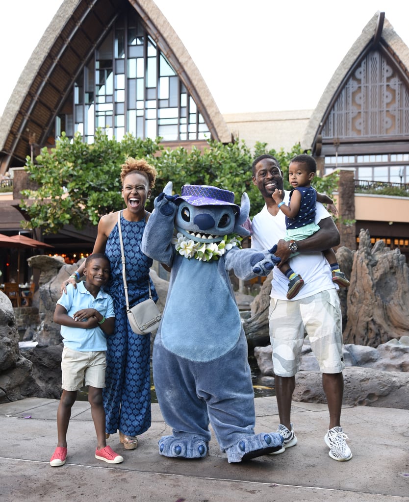 Sterling K. Brown and Family at Disney's Aulani Resort 2017