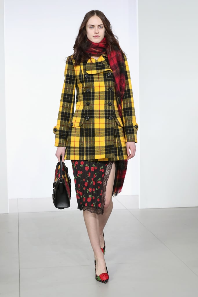 Michael Kors Sent a Similar Yellow Plaid Jacket Down the Fall 2018 Runway