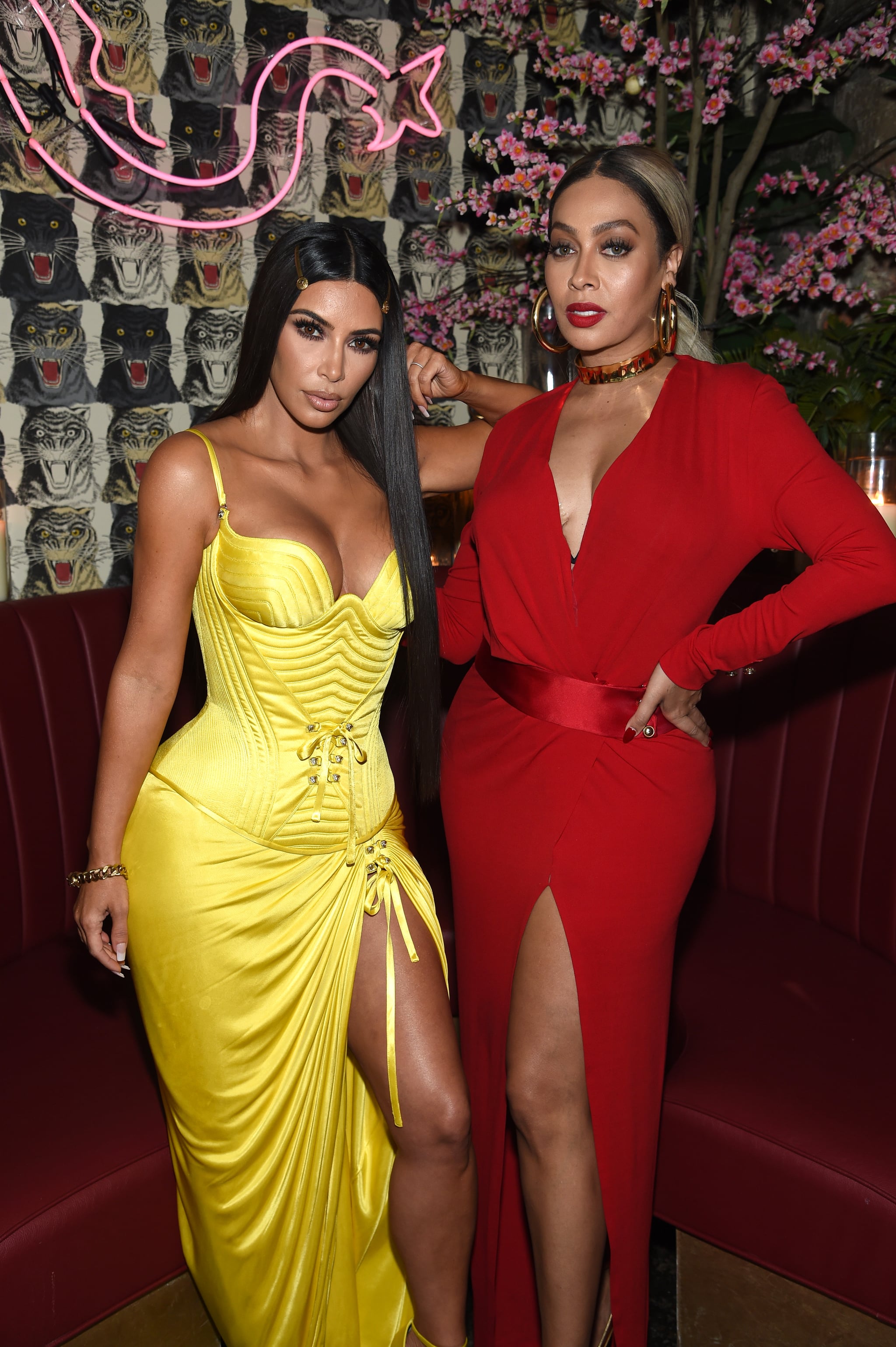 Kim Kardashian Yellow Vintage Versace Dress 2018