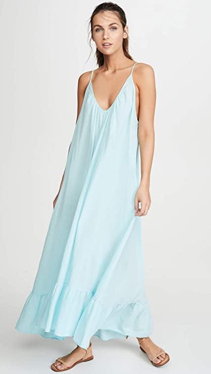 9seed Paloma Ruffle Maxi Dress