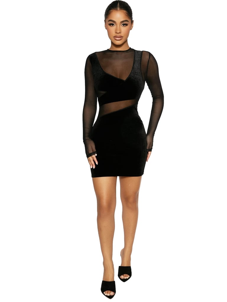 Naked Wardrobe The Showstopper Mesh Minidress