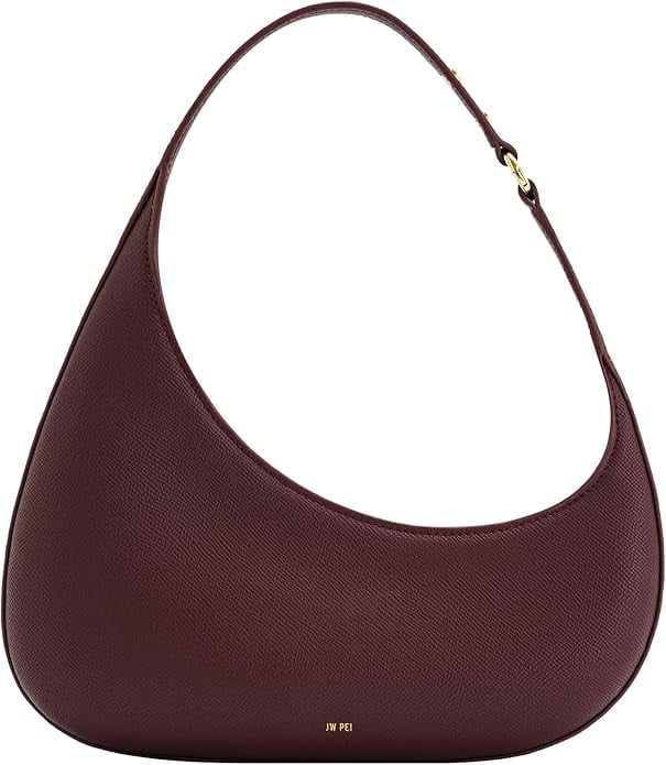 JW Pei Harlee Shoulder Bag ($84, originally $99)
If you're a newcomer to JW Pei bags, which offer luxury at an affordable price point, we'd highly recommend starting out with one of these viral, sculptural shapes. The Harlee is a fan favorite — and it comes in so many colors and finishes, even some pretty floral appliqués perfect for spring. Our choice? The Claret shade, a beautiful brown. There's one interior pocket for your cards, too. If that's not enough to convince you, it also made Oprah's Favorite Things list in 2025.