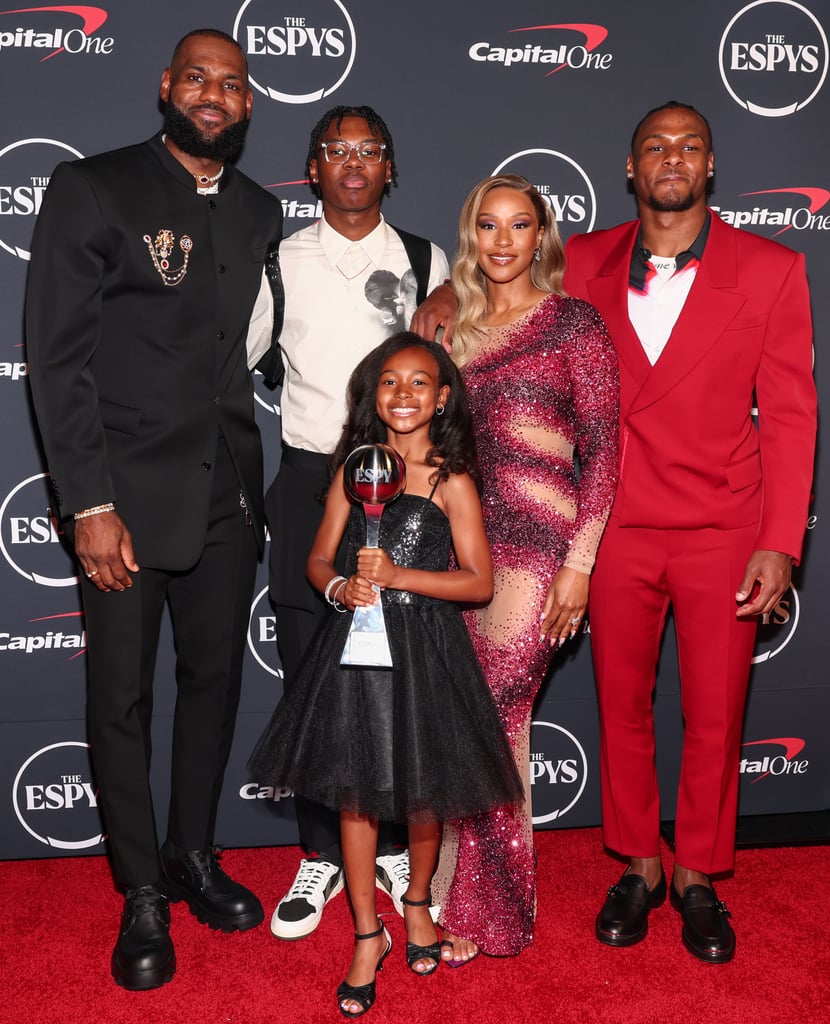 Savannah James's Nude Illusion Dress at the ESPYs