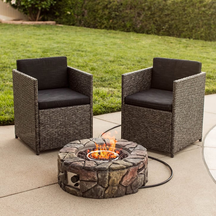 Natural Stone Gas Fire Pit Best Outdoor Fire Pits POPSUGAR Home Photo 10