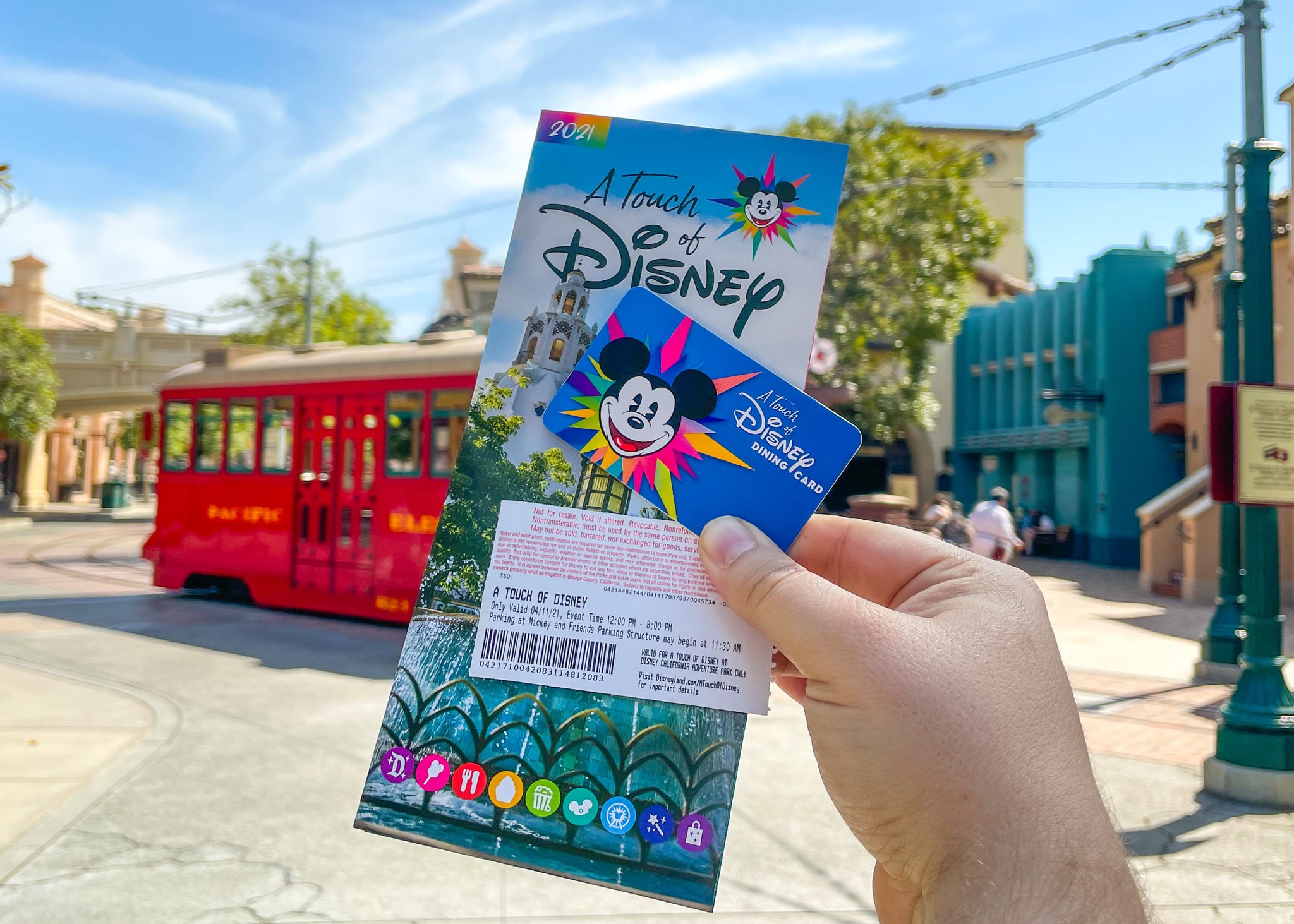 ANAHEIM, CA - APRIL 11: General views of Disney California Adventure Park at the Disneyland Resort, which has reopened for outdoor dining and shopping on April 11, 2021 in Anaheim, California.  (Photo by AaronP/Bauer-Griffin/GC Images)