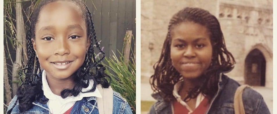 Girl Dresses Up Like College Michelle Obama at School