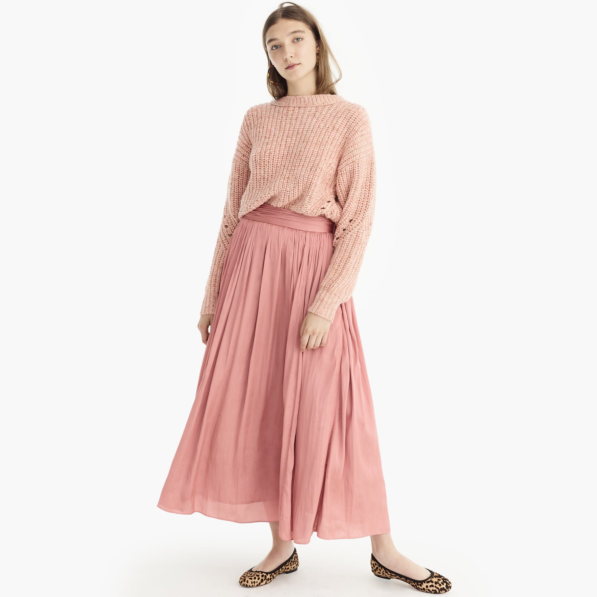 j crew point sur maxi skirt