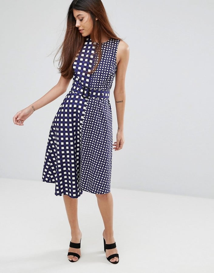 warehouse gingham dress