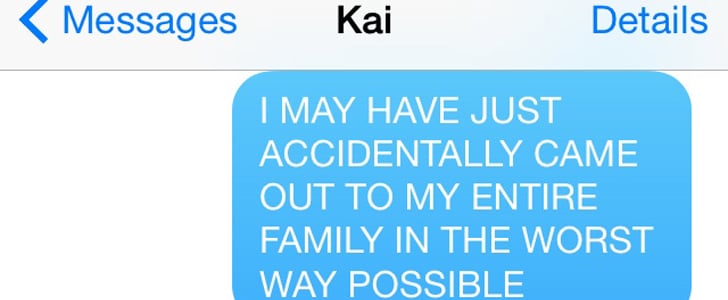Accidental Coming-Out Text
