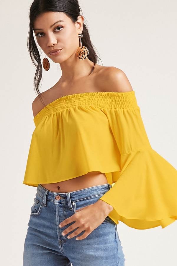 Forever 21 Off-the-Shoulder Crop Top