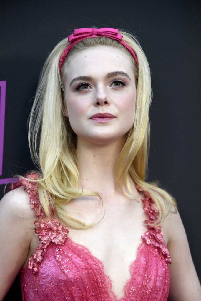 Elle Fanning Pink Rodarte Dress at Teen Spirit Premiere