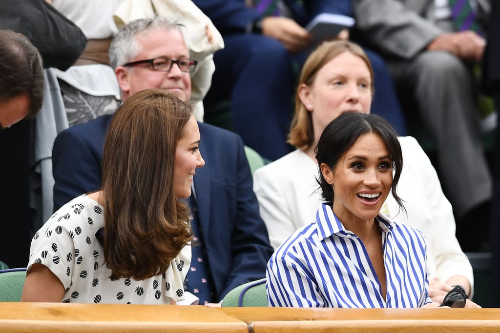 Kate Middleton and Meghan Markle at Wimbledon 2018