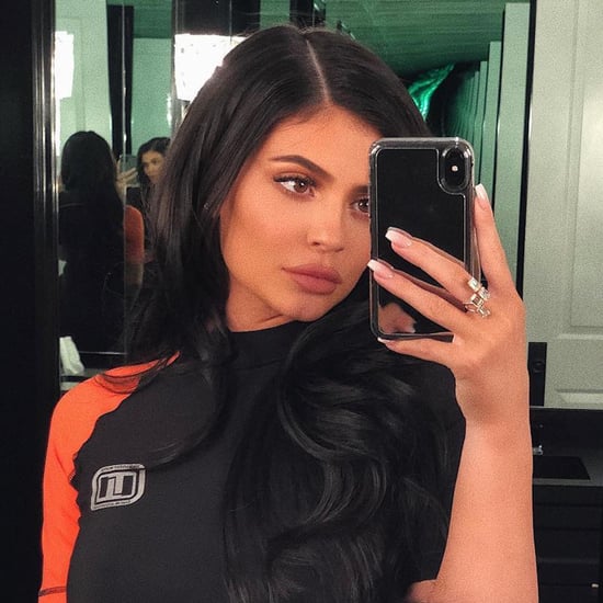 Kylie Jenner Black Alexander Wang Dress With Orange Sleeves