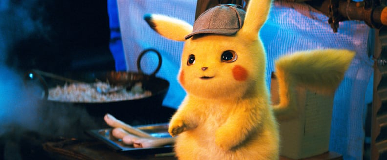 POKEMON DETECTIVE PIKACHU, Detective Pikachu (voice: Ryan Reynolds), 2019.  Warner Bros. / courtesy Everett Collection