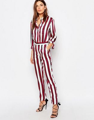 Gigi Hadid's Striped Suit in New York July 2016 | POPSUGAR Fashion