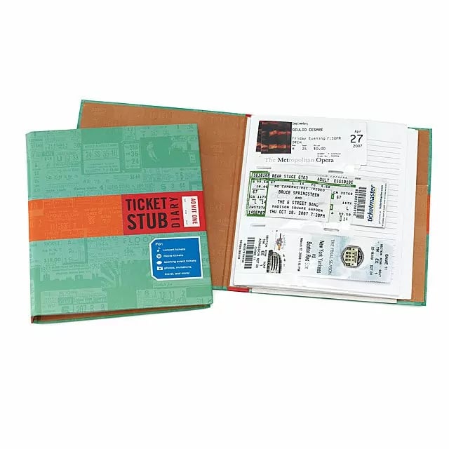 A Travel Gift For 13-Year-Olds: Uncommon Goods Ticket Stub Diary