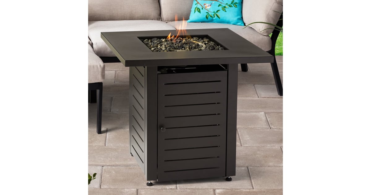 Mainstays Square Gas Burning Fire Pit Best Outdoor Fire Pits 2020