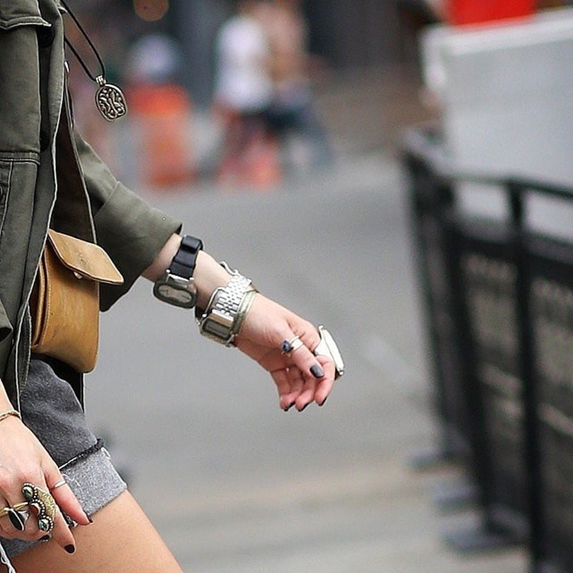 Wrist watch wearing style online