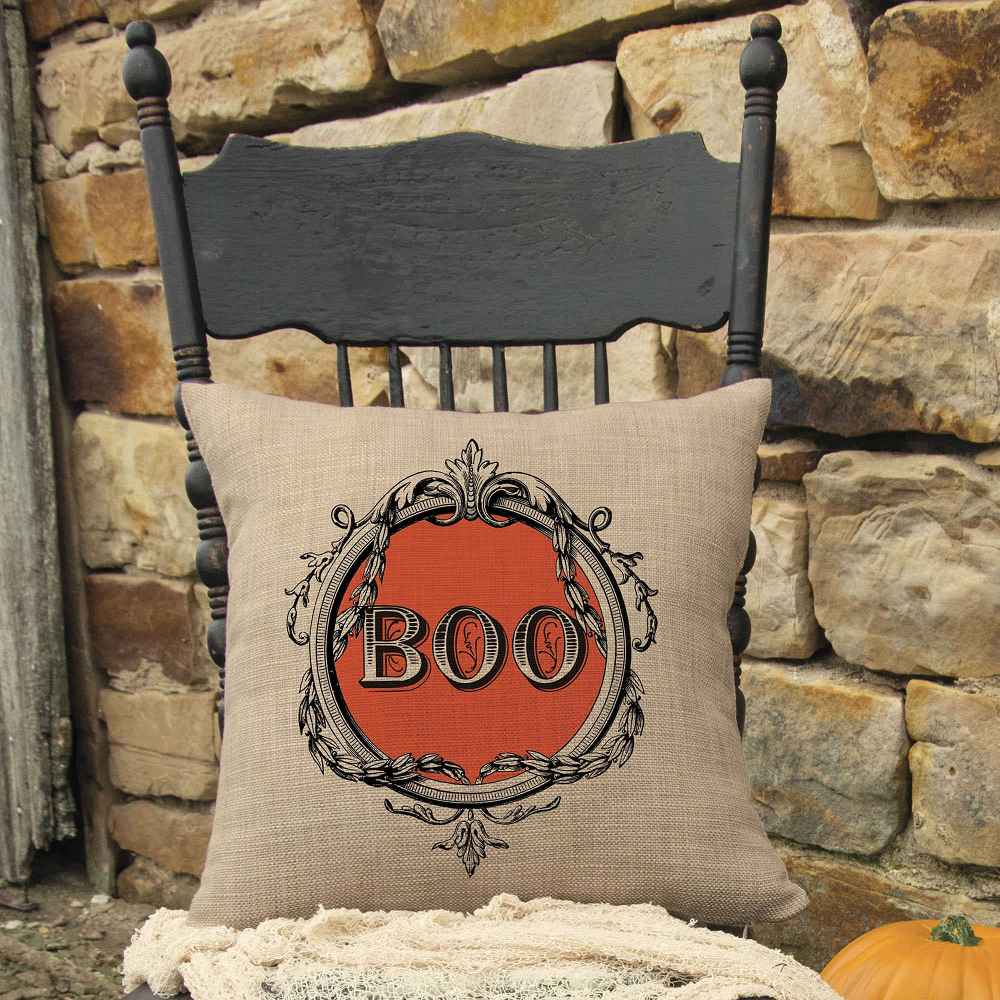 Heritage Lace Halloween Frames Square Throw Pillow 20 Halloween