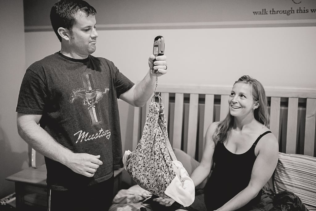 Black and White Photos of a Home Birth