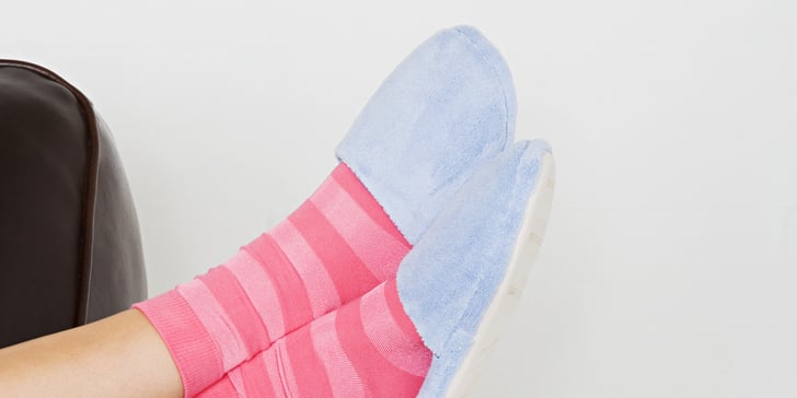 slippers with socks trend