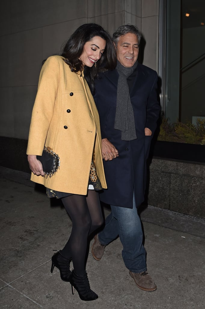 Starting in February, the newlyweds stepped out for a series of lovely dates in NYC. They even had dinner with George's mom!