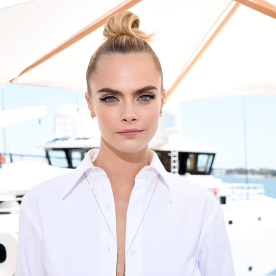 Cara Delevingne’s Denim Eyeliner and Topknot Comic-Con 2019