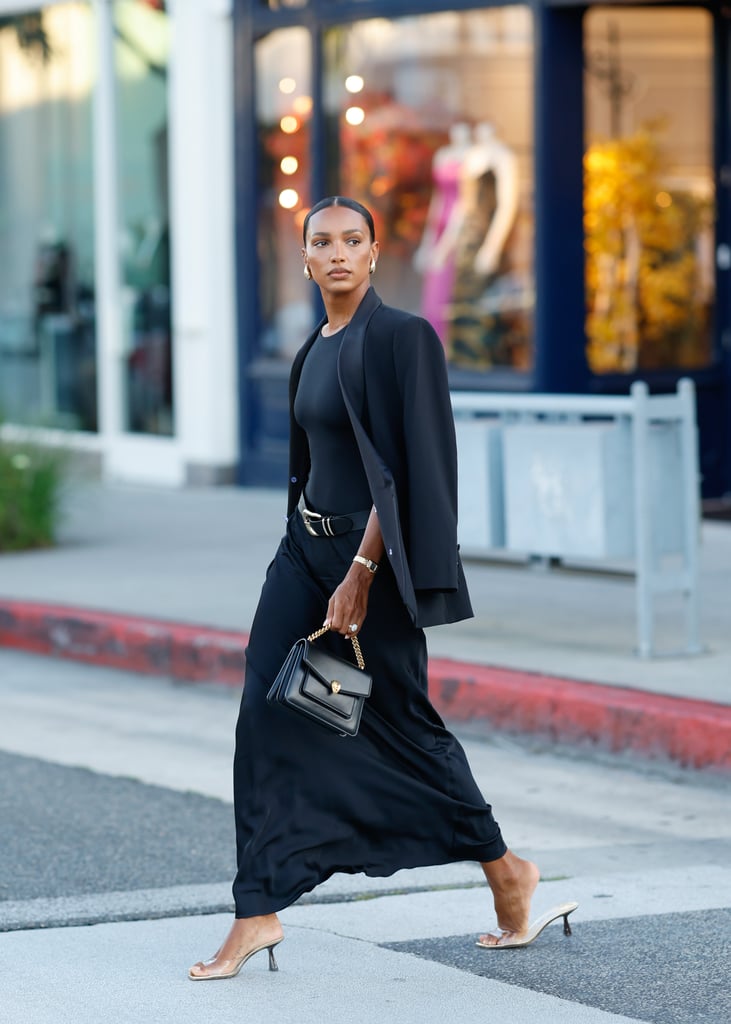 Jasmine Tookes Wearing Barbie-Foot Heels