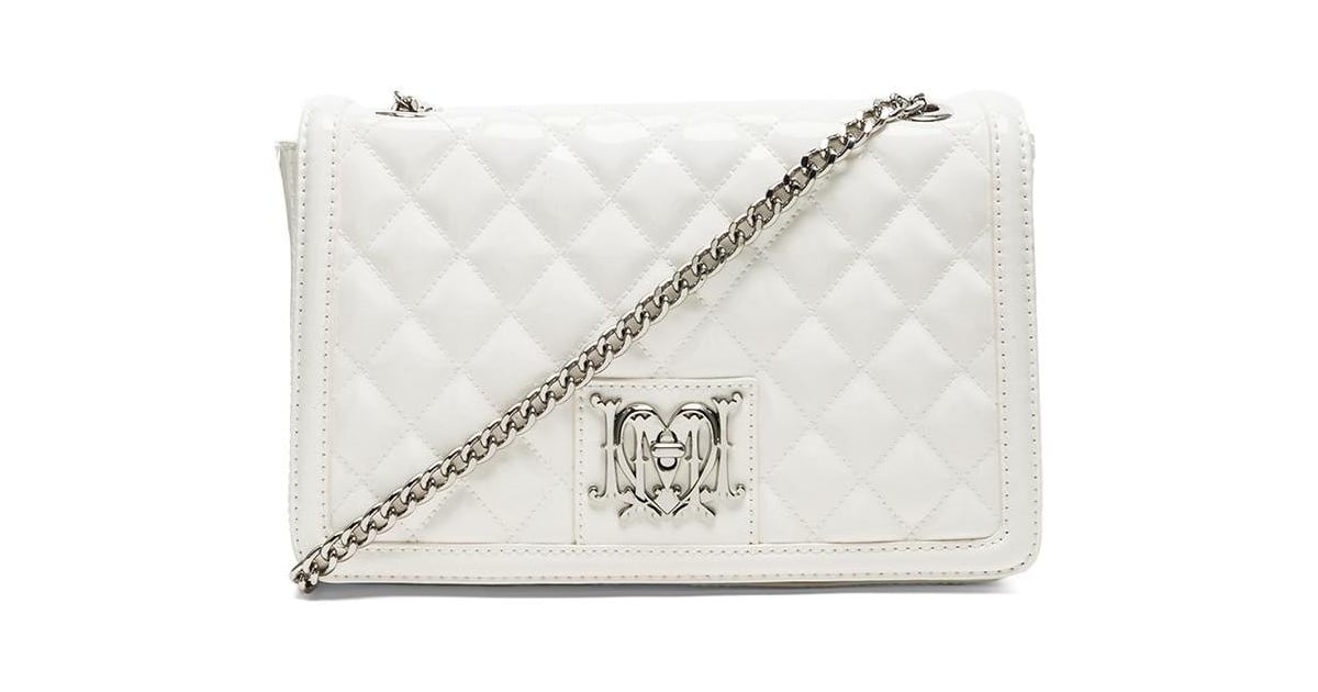 Love Moschino Shoulder Quilted Bag ($260) | Kate Beckinsale's White ...